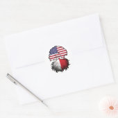 Malta Maltese American USA Ronde Sticker (Envelop)