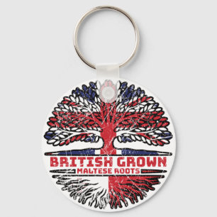 Malta Maltese UK Verenigd Koninkrijk - Britse boom Sleutelhanger