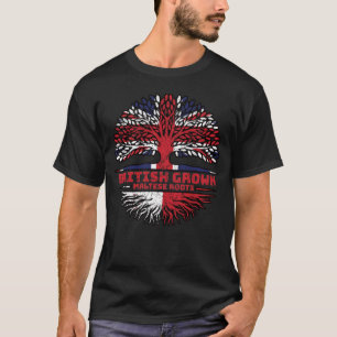 Malta Maltese UK Verenigd Koninkrijk - Britse boom T-shirt