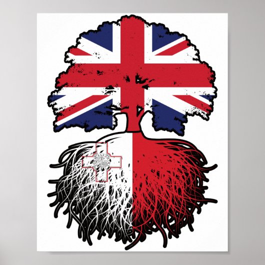 Malta Maltese UK Verenigd Koninkrijk Poster (Voorkant)