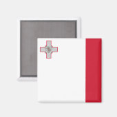 Malta, Maltese vlag Magneet (Voorkant / Achterkant)