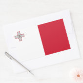 Malta/Maltese vlag Rechthoekige Sticker (Envelop)