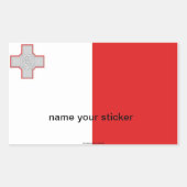 Malta Maltese vlag sticker (Voorkant)