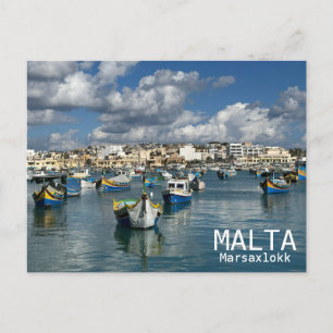 Malta - Marsaxlokk Ansichtkaart! Briefkaart