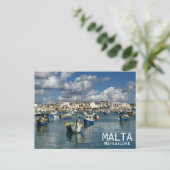 Malta - Marsaxlokk Ansichtkaart! Briefkaart (Staand voorkant)