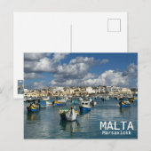 Malta - Marsaxlokk Ansichtkaart! Briefkaart (Voorkant / Achterkant)