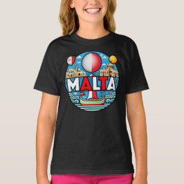 Malta Mediterraan eilandnatie T-shirt
