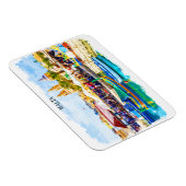 Malta Mediterraan Panorama Uitzicht Magneet (Rechterzijde)