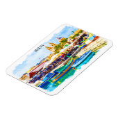 Malta Mediterraan Panorama Uitzicht Magneet (Linkerzijde)