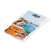 Malta Mediterraan Uitzicht Magneet (Linkerzijde)