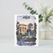 Malta Mediterraans Vintage Reizen Briefkaart (Staand voorkant)