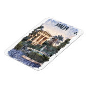 Malta Mediterraans Vintage Reizen Magneet (Linkerzijde)