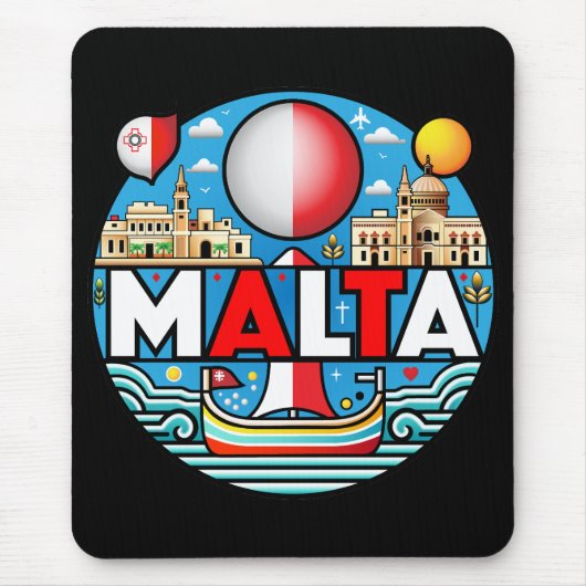 Malta Mediterranean Island Nation Muismat (Voorkant)