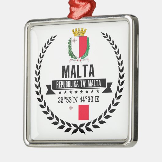 Malta Metalen Ornament (Links)