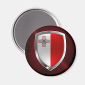 Malta Metallic Emblem Magneet (Voorkant / Achterkant)
