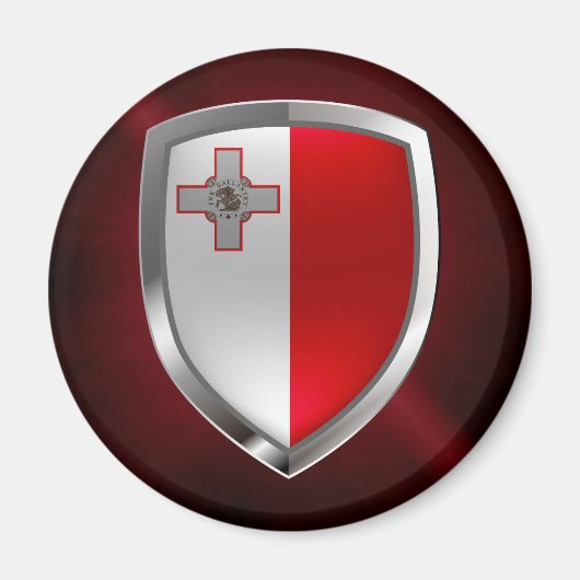 Malta Metallic Emblem Magneet (Voorkant)