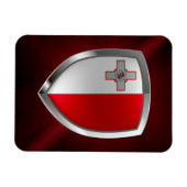Malta Metallic Emblem Magneet (Horizontaal)