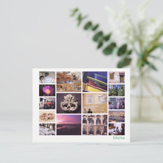 Malta multi-afbeelding 2 briefkaart (Staand voorkant)