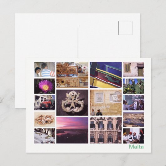 Malta multi-afbeelding 2 briefkaart (Voorkant / Achterkant)