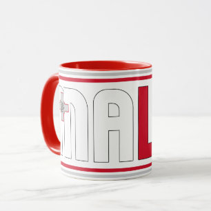 Malta National Flag Patriotic Coffee Mok