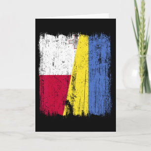 Malta Oekraine Half Vlag Maltees Oekraïens Erfgoed Kaart