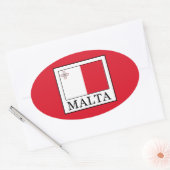 Malta Ovale Sticker (Envelop)