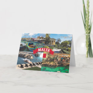Malta Plaats van de Birthdaykaart Kaart