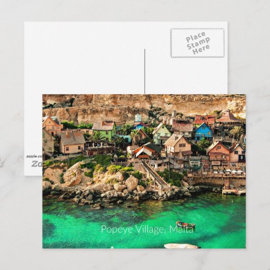 Malta, Popeye Village Briefkaart (Voorkant / Achterkant)