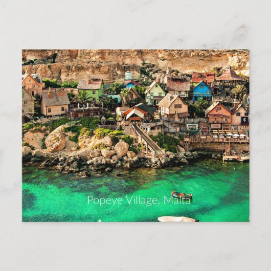 Malta, Popeye Village Briefkaart (Voorkant)