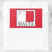 Malta Rechthoekige Sticker (Tas)