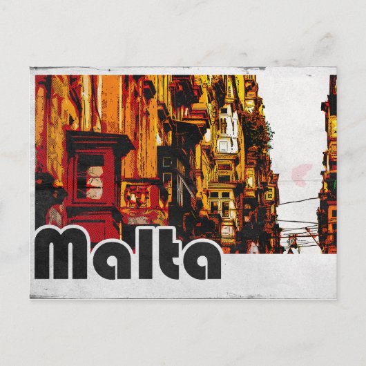 Malta Reizen Briefkaart (Voorkant)