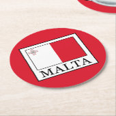 Malta Ronde Kartonnen Onderzetter (Gebogen)