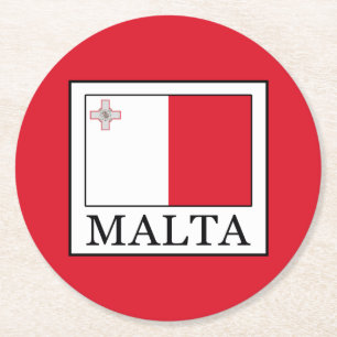 Malta Ronde Kartonnen Onderzetter