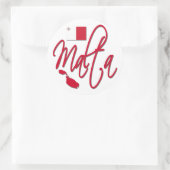 Malta Ronde Sticker (Tas)