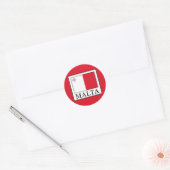 Malta Ronde Sticker (Envelop)
