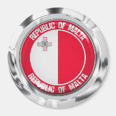 Malta Round Emblem Magneet (Voorkant)