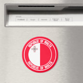 Malta Round Emblem Magneet (Insitu (Vaatwasser))