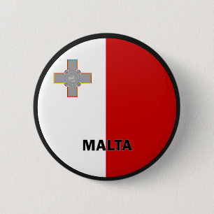 Malta Roundel-kwaliteitsvlag Ronde Button 5,7 Cm