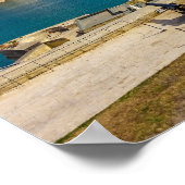 Malta Saluting Battery Cannons Grand Harbour Poster (Hoek)