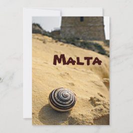 Malta Sand, Shell en Tower telefoon Feestdagenkaart