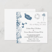 Malta Save The Date In Malta Blauw Kaart (Voorkant / Achterkant)