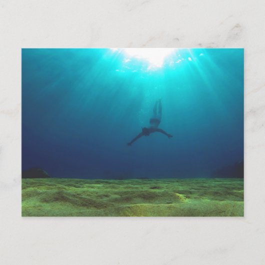 Malta Snorkeling Briefkaart (Voorkant)