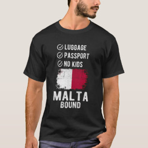Malta Souvenir Travel Vakantie Malta T-shirt