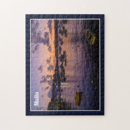 Malta St. Paul's Bay By Night Cloudy Sky Zee Uitzi Legpuzzel
