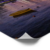 Malta St. Paul's Bay By Night Photography Poster (Hoek)