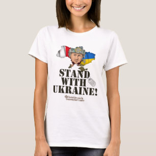 Malta Steun Oekraïne Zelensky Hondenpenning Vlag V T-shirt