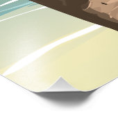 Malta strand- en kaartreisposter foto afdruk (Hoek)