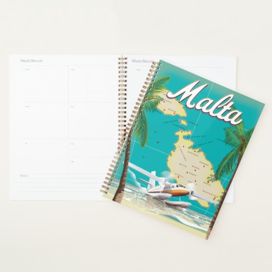 Malta strand- en kaartreisposter planner (Display)