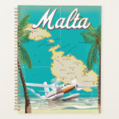 Malta strand- en kaartreisposter planner (Voorkant)