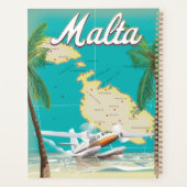 Malta strand- en kaartreisposter planner (Achterkant)